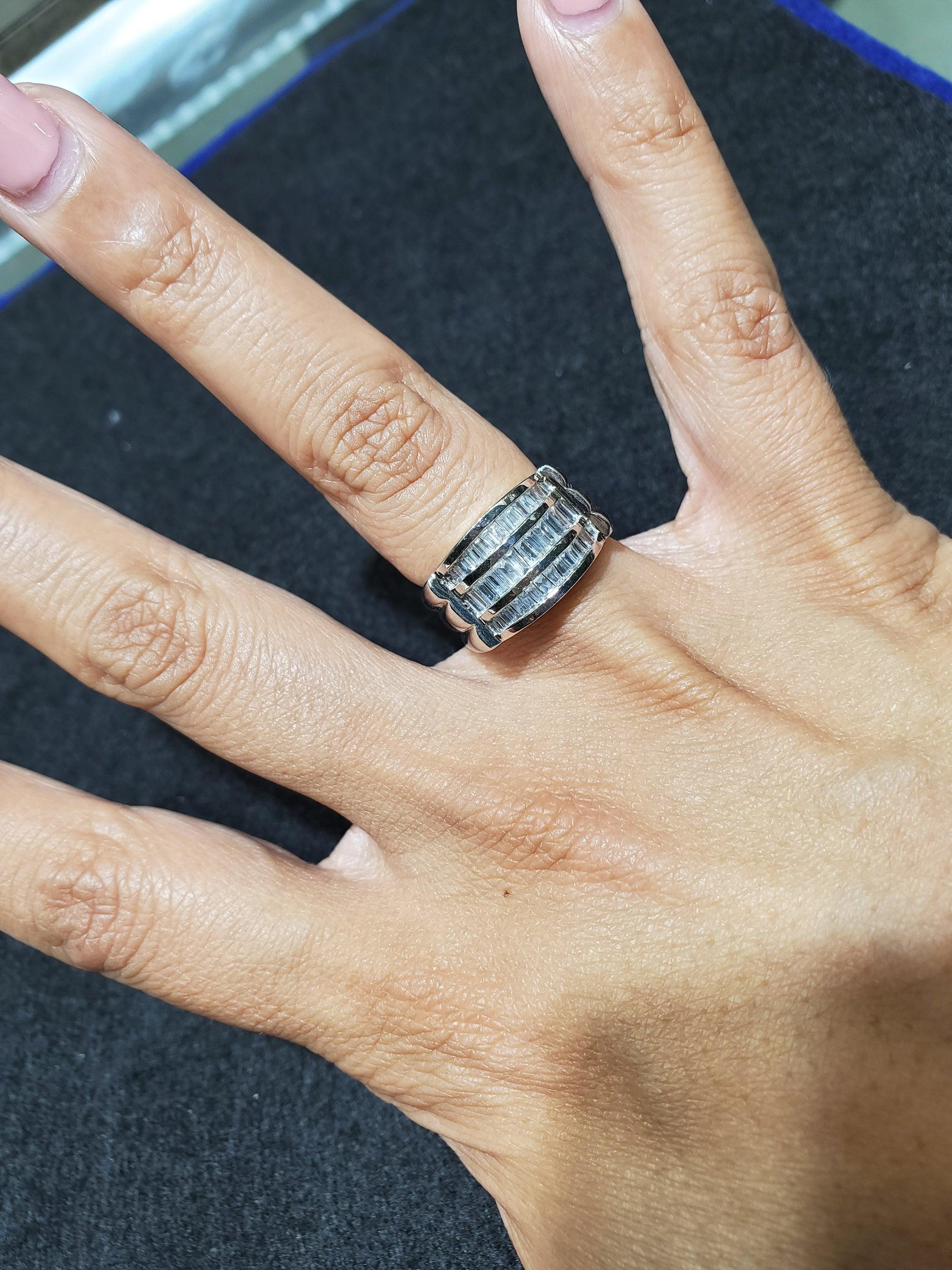 Baguette Diamond Cocktail Ring