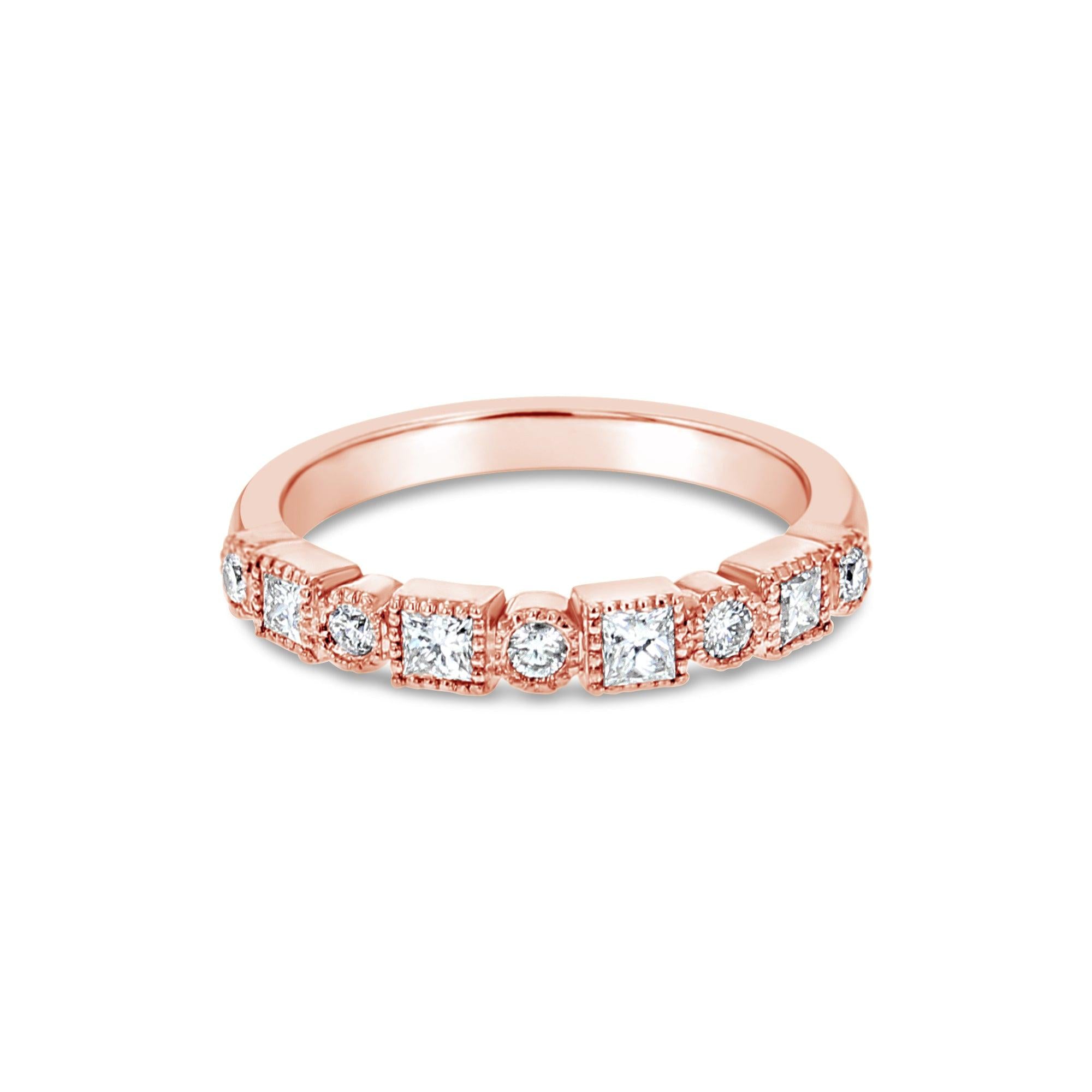 Bead Style Diamond Stackable Band