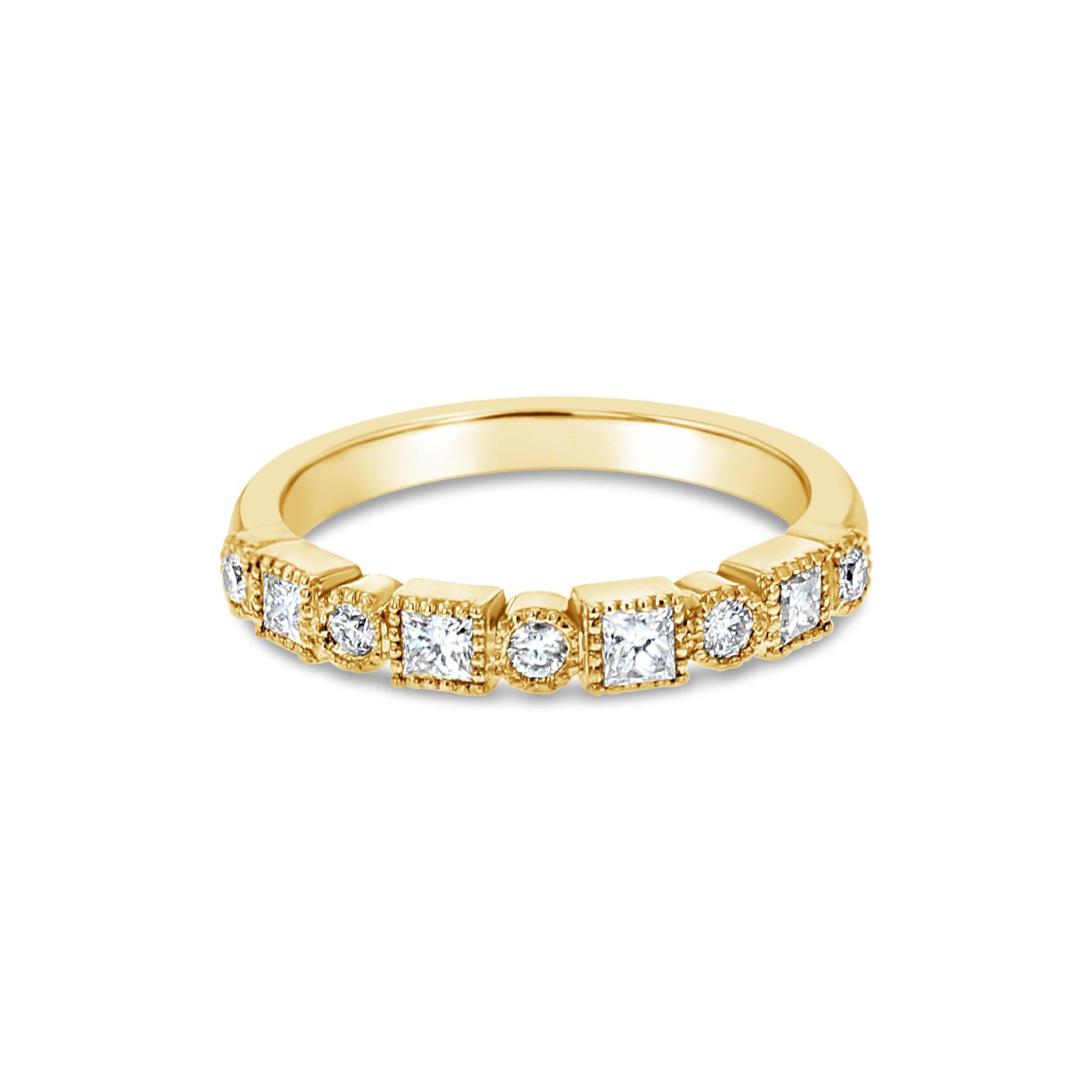 Bead Style Diamond Stackable Band