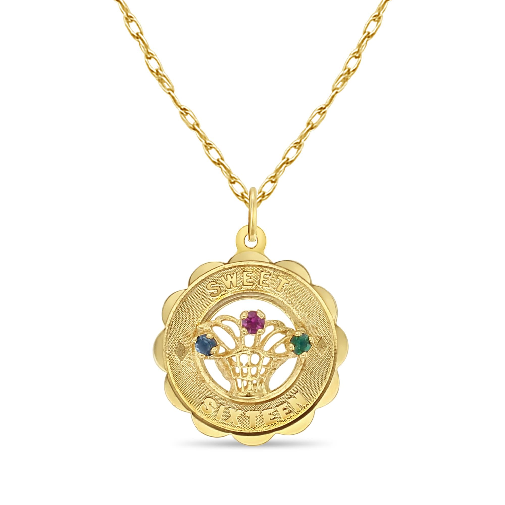 Sweet 16 Charm Necklace