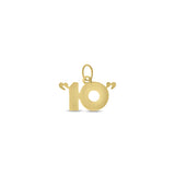 "10" 14k Yellow Gold Charm