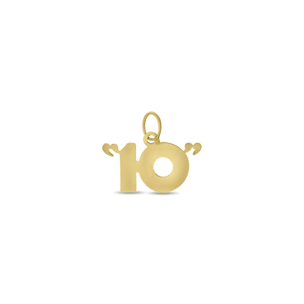 "10" 14k Yellow Gold Charm
