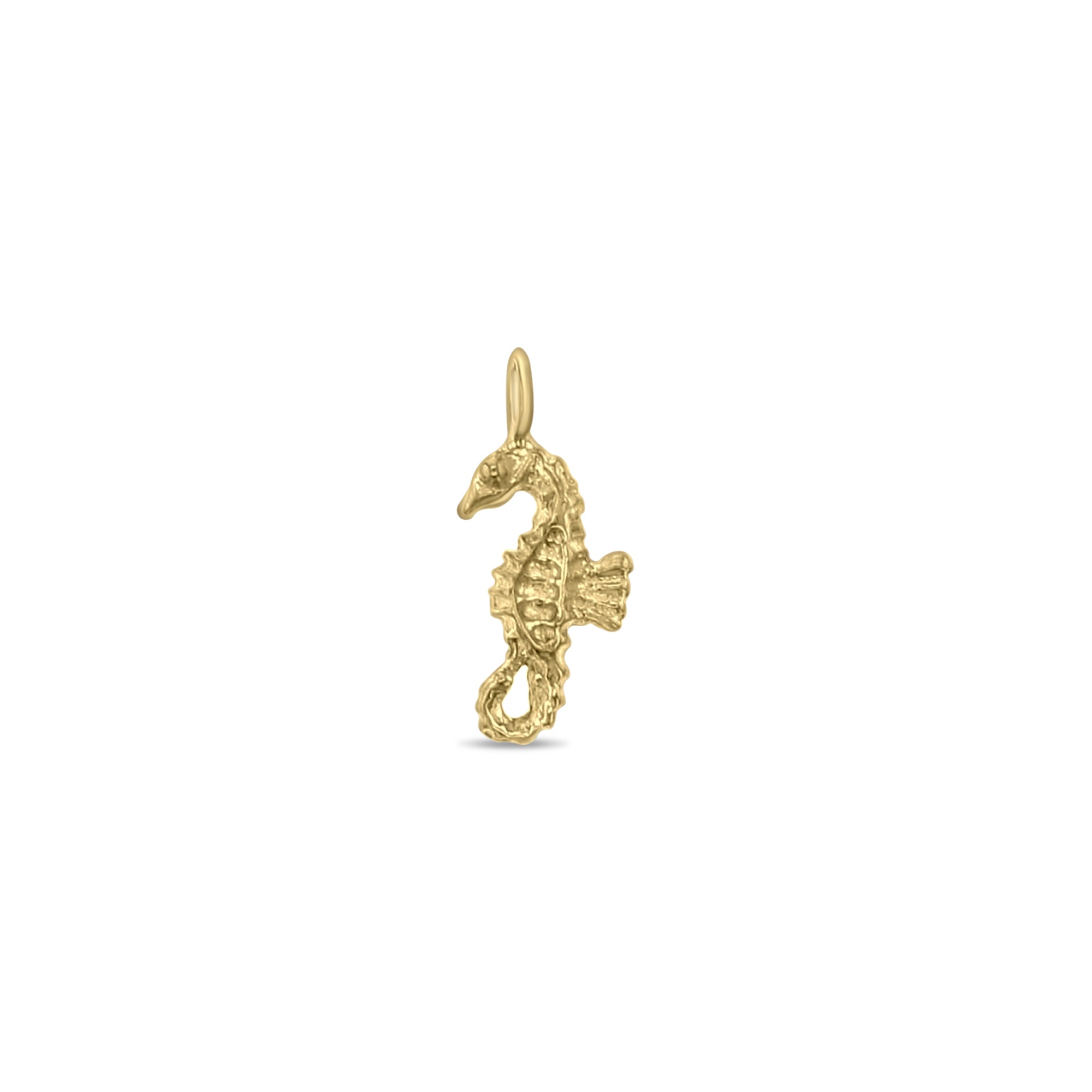 Breloque hippocampe en or 14 carats