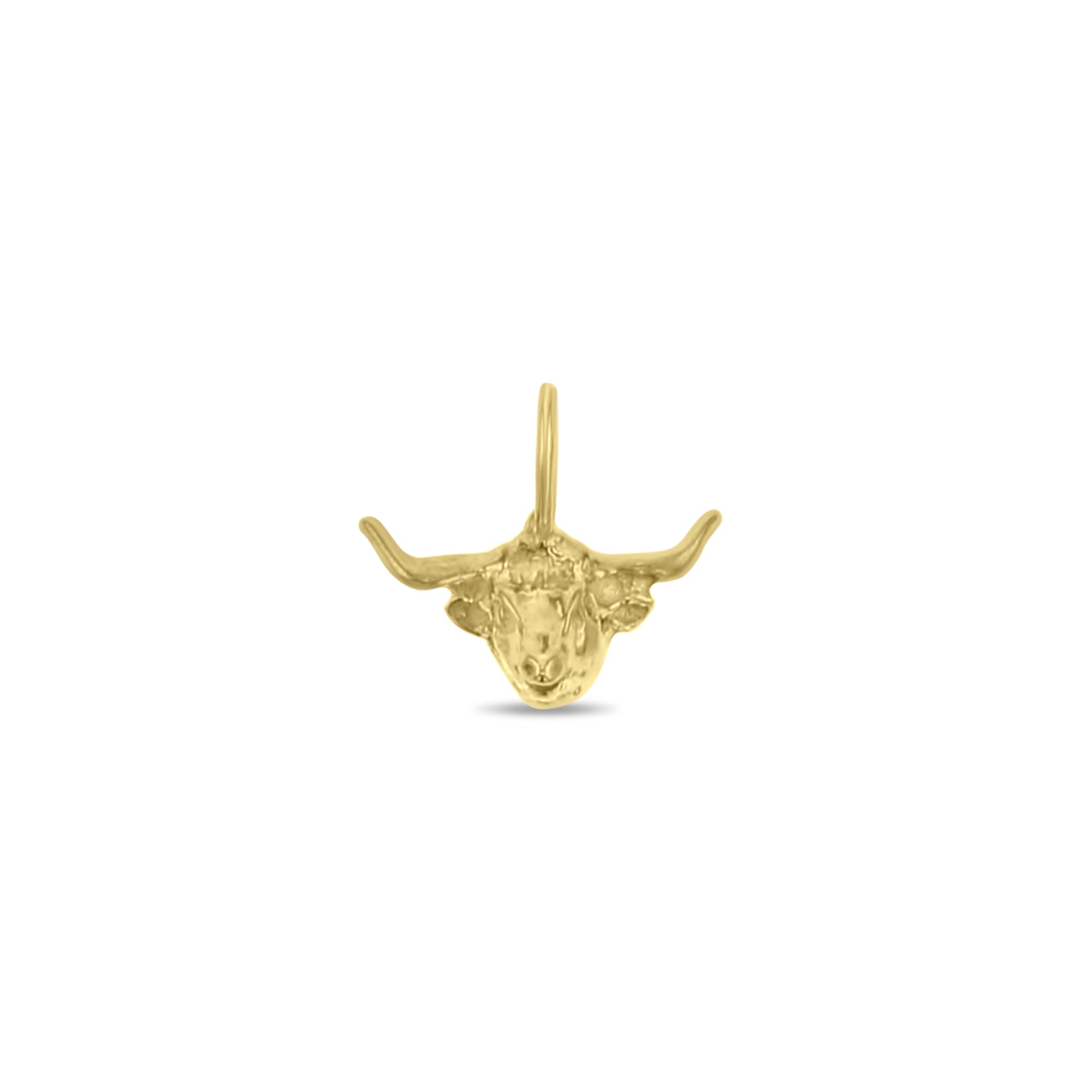 LONGHORN 14k Gold Charm