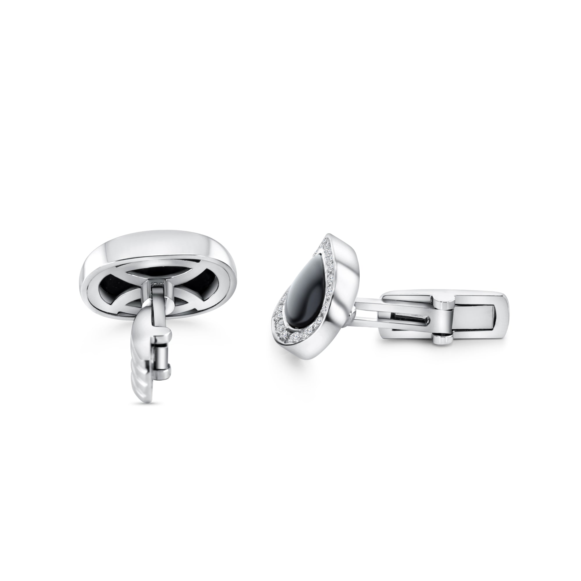 Vintage Diamond & Onyx Cufflinks