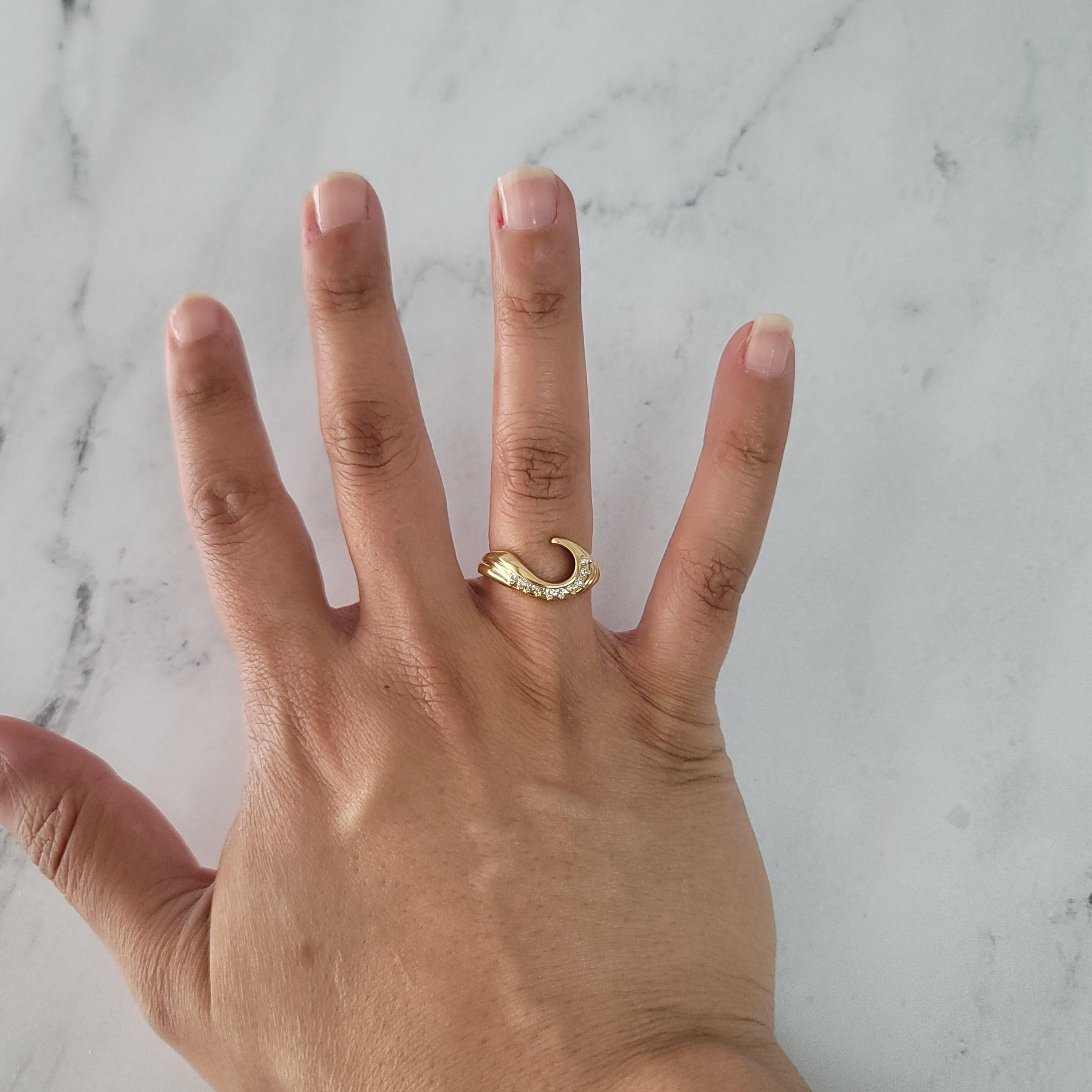 Diamond Ring Wrap/Enhancer .15cttw 14k Yellow Gold