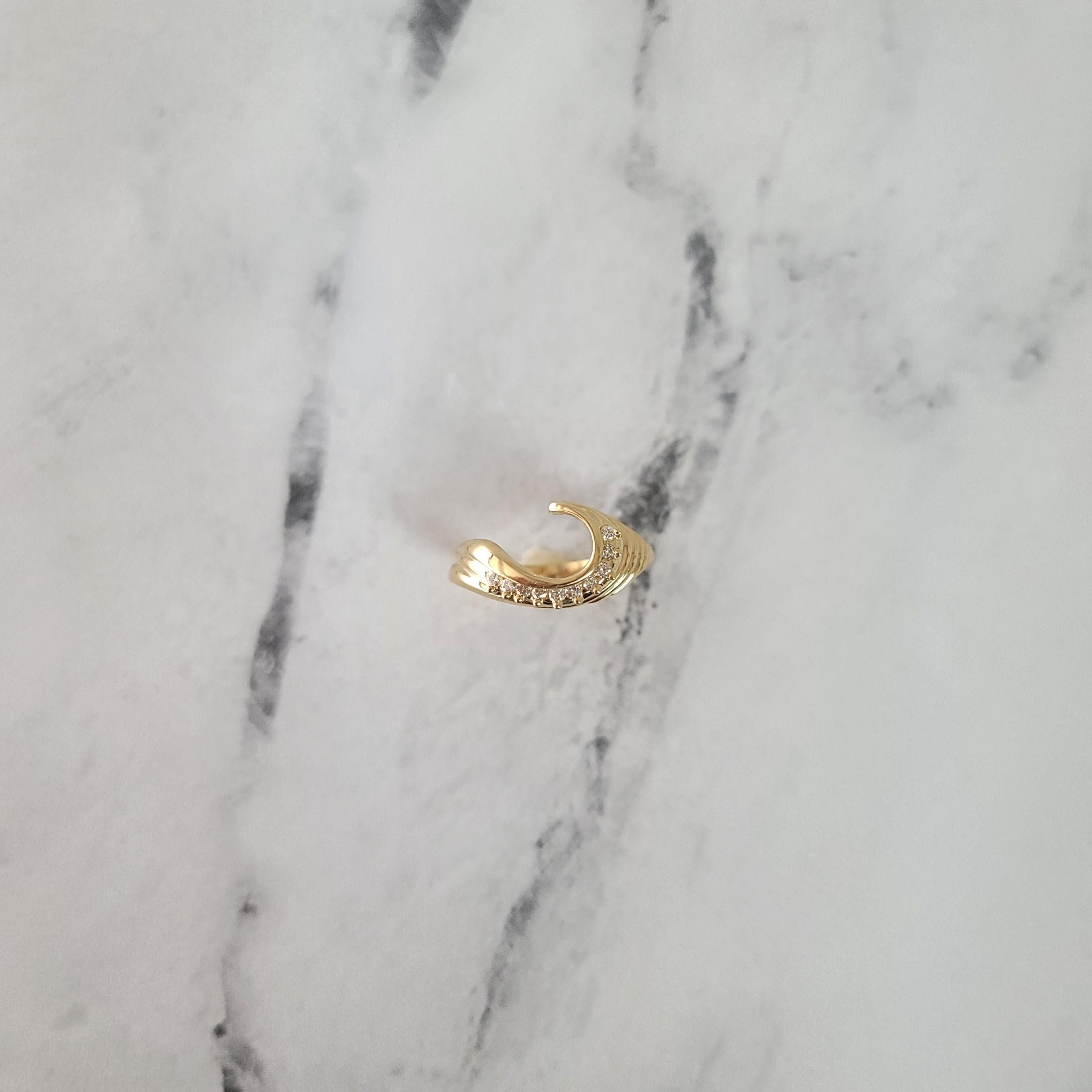 Diamond Ring Wrap/Enhancer .15cttw 14k Yellow Gold