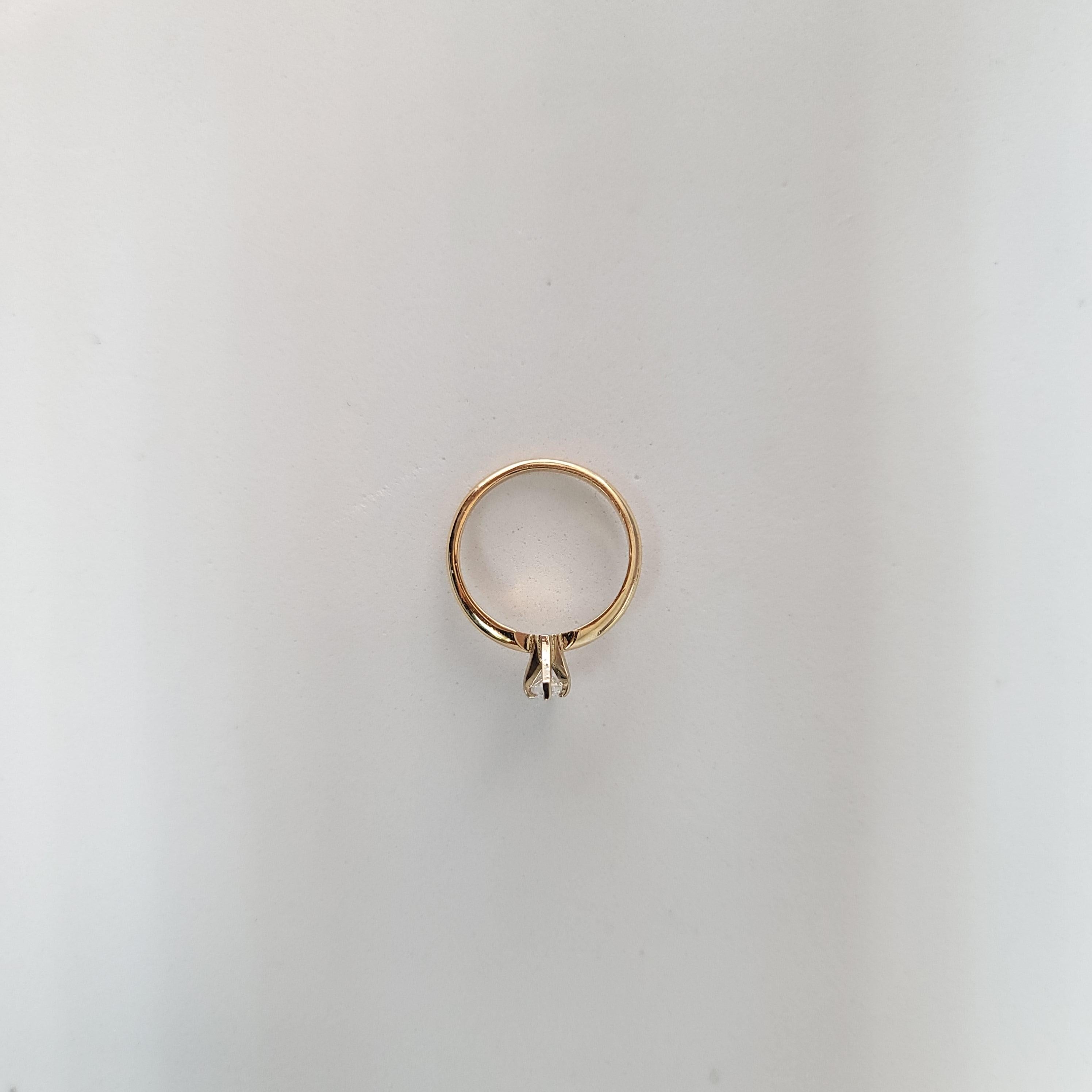 Half Carat Marquise Solitaire Diamond Engagement Ring