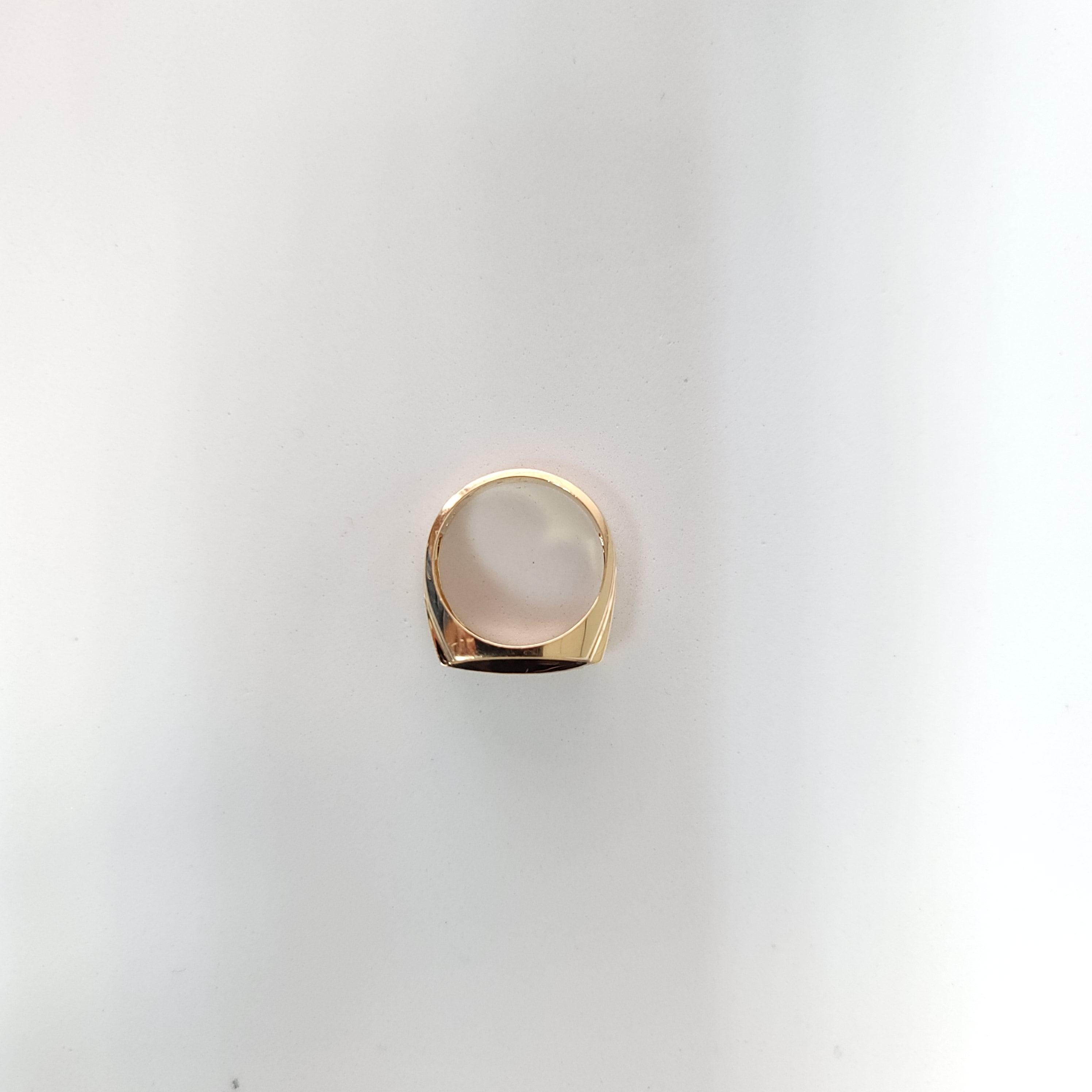 Horizontal Diamond Band with Satin Finish