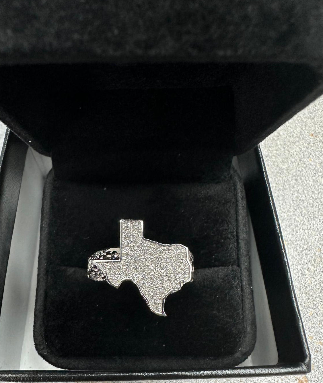 Texas Shaped Diamond Nugget Ring