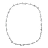 Infinity Diamond Leaf Necklace