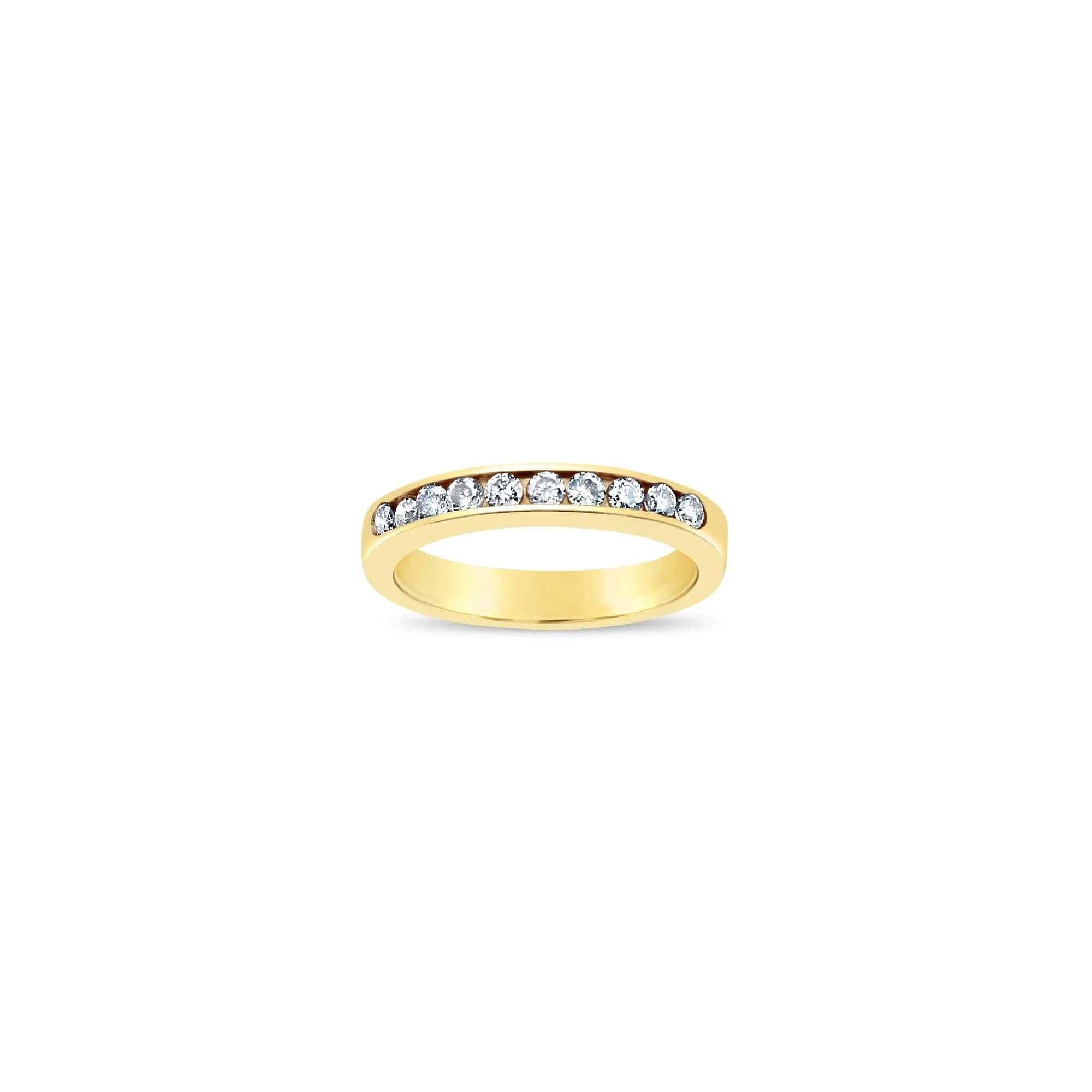 One Third Carat Channel Diamond Wedding Band 2.5MM
