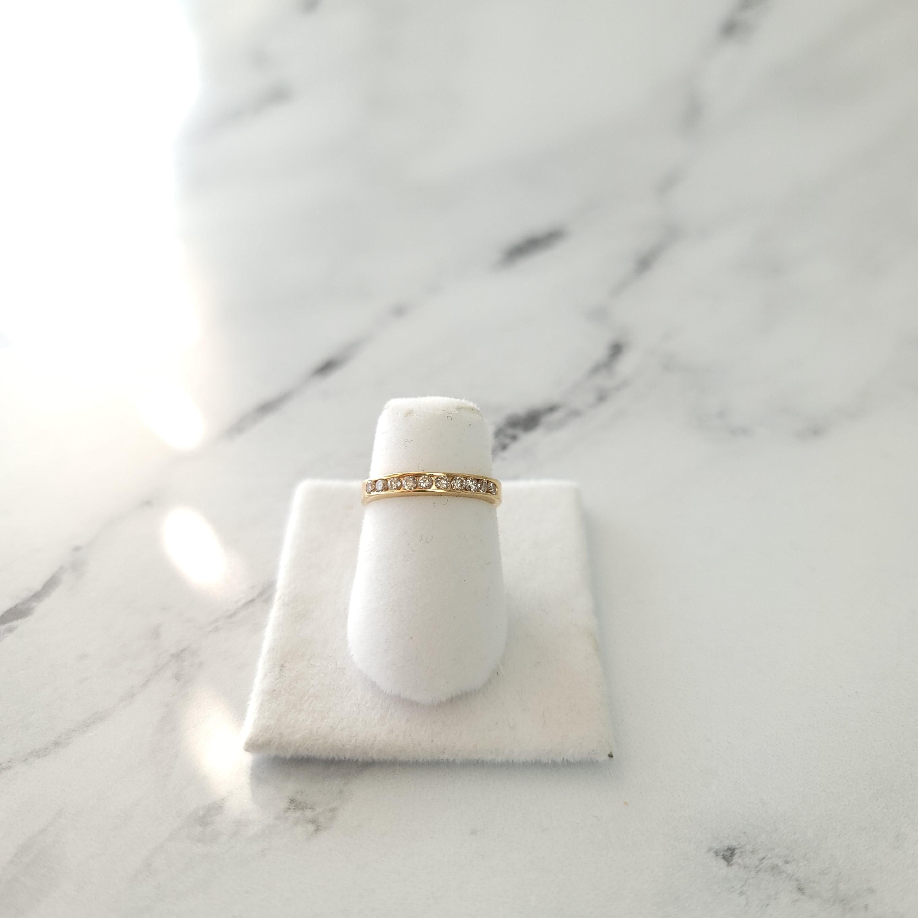 One Third Carat Channel Diamond Wedding Band 2.5MM