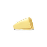 Dos Pesos Gold Coin Polished Bezel Ring 14k Yellow Gold