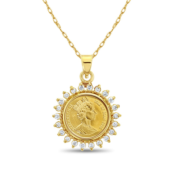 14ky Gold Buffalo Coin Pendant – The Golden Bear