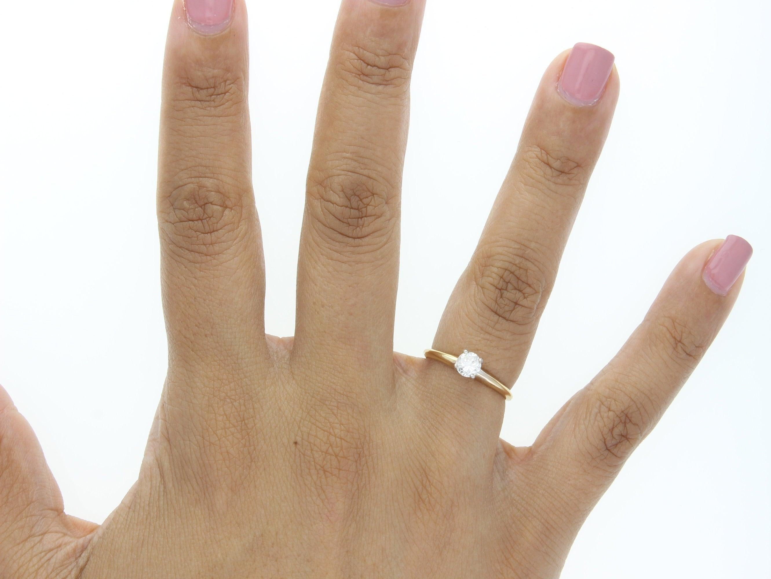 Quarter Carat Brilliant Solitaire Diamond Engagement Ring