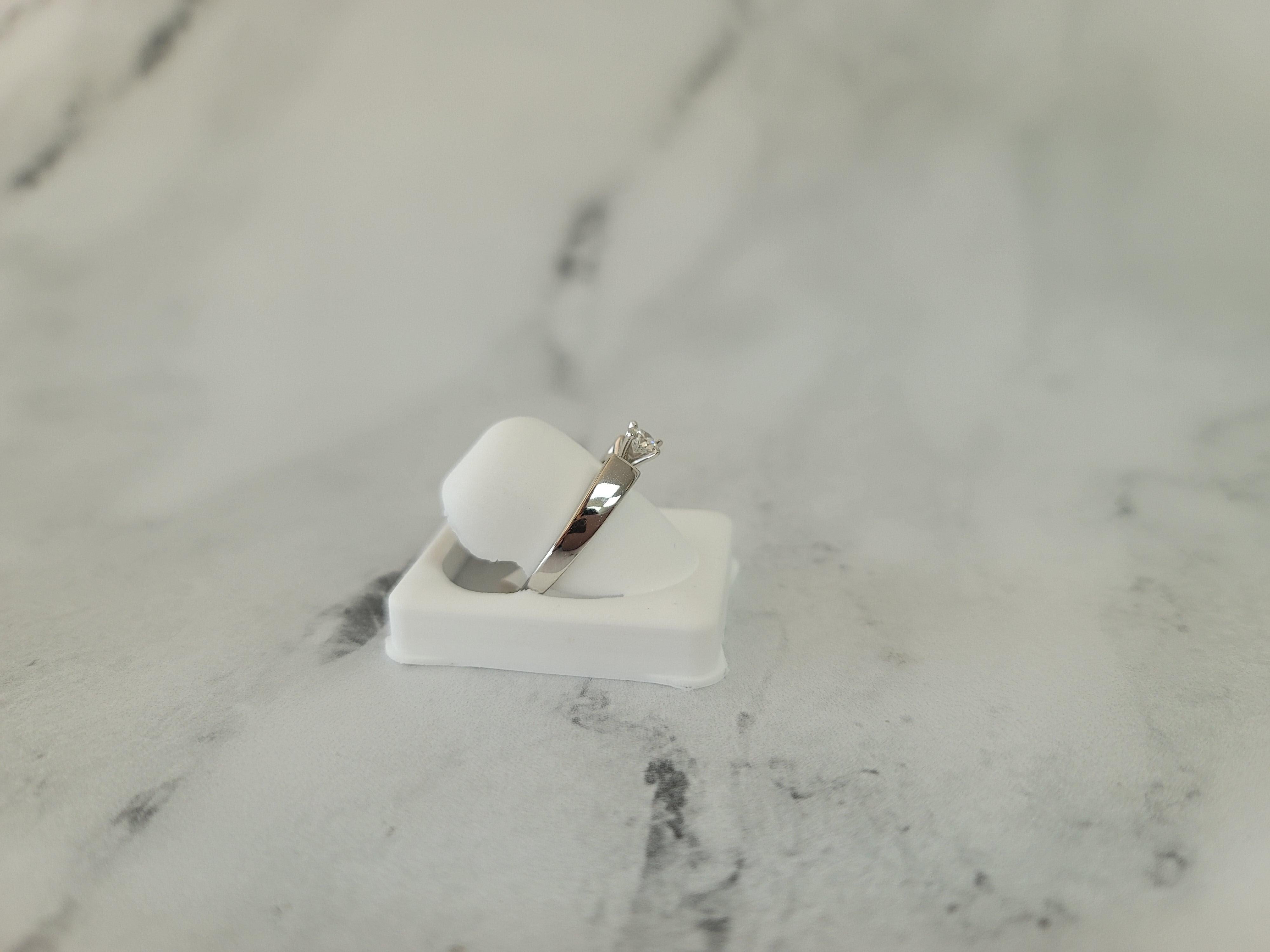 Quarter Carat Round Solitaire Diamond Engagement Ring