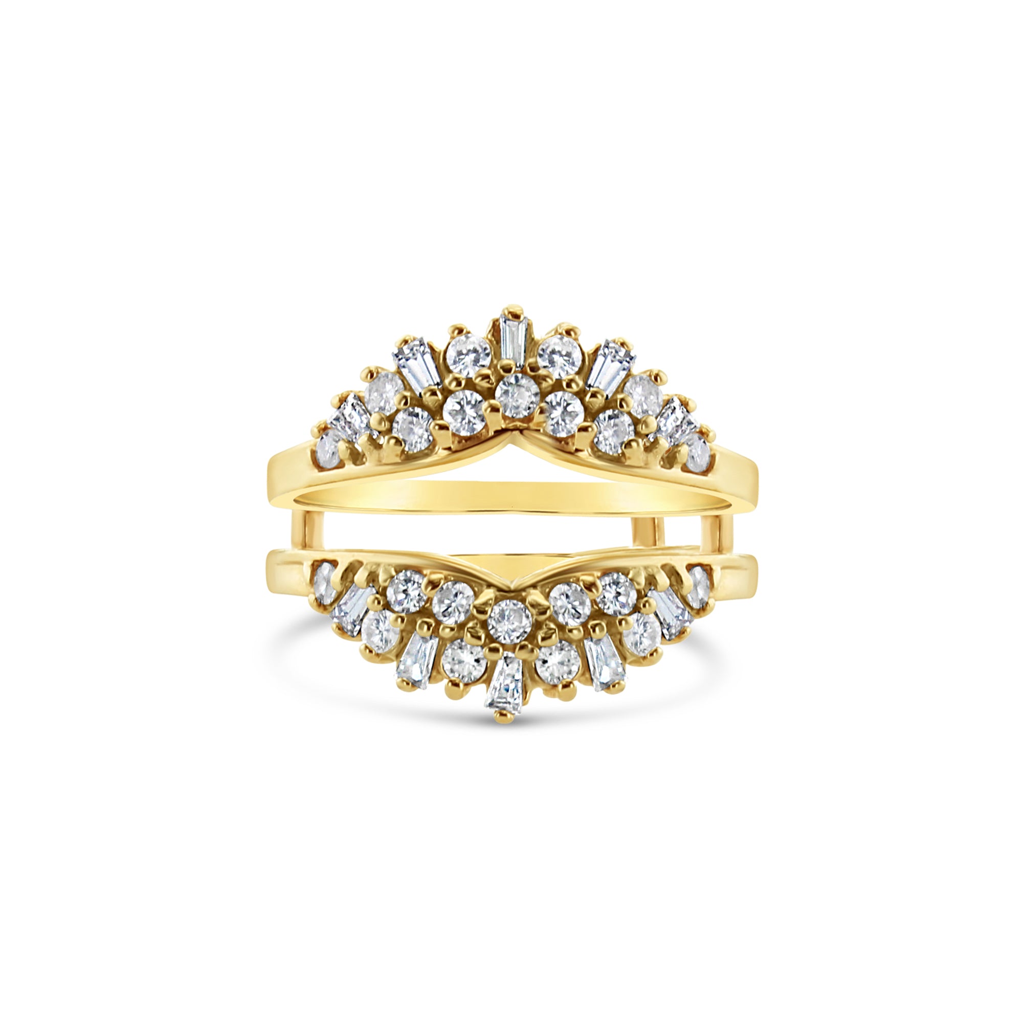 One Carat Baguette Cluster Ring Enhancer