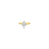 One Carat Marquise Solitaire Diamond Engagement Ring