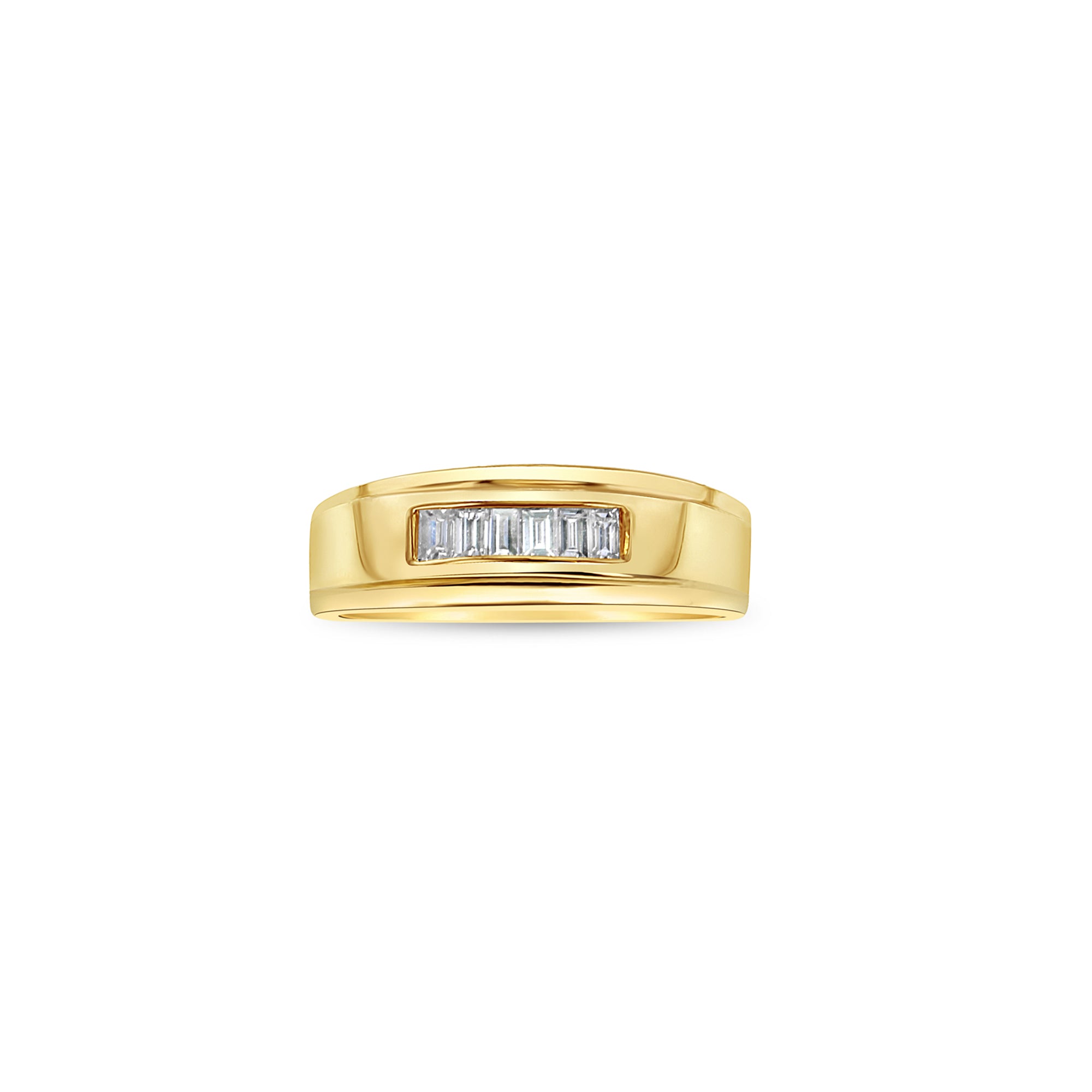 Baguette Channel Diamond Wedding Band