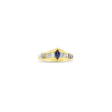 Sapphire Marquise & Diamond Accent Ring