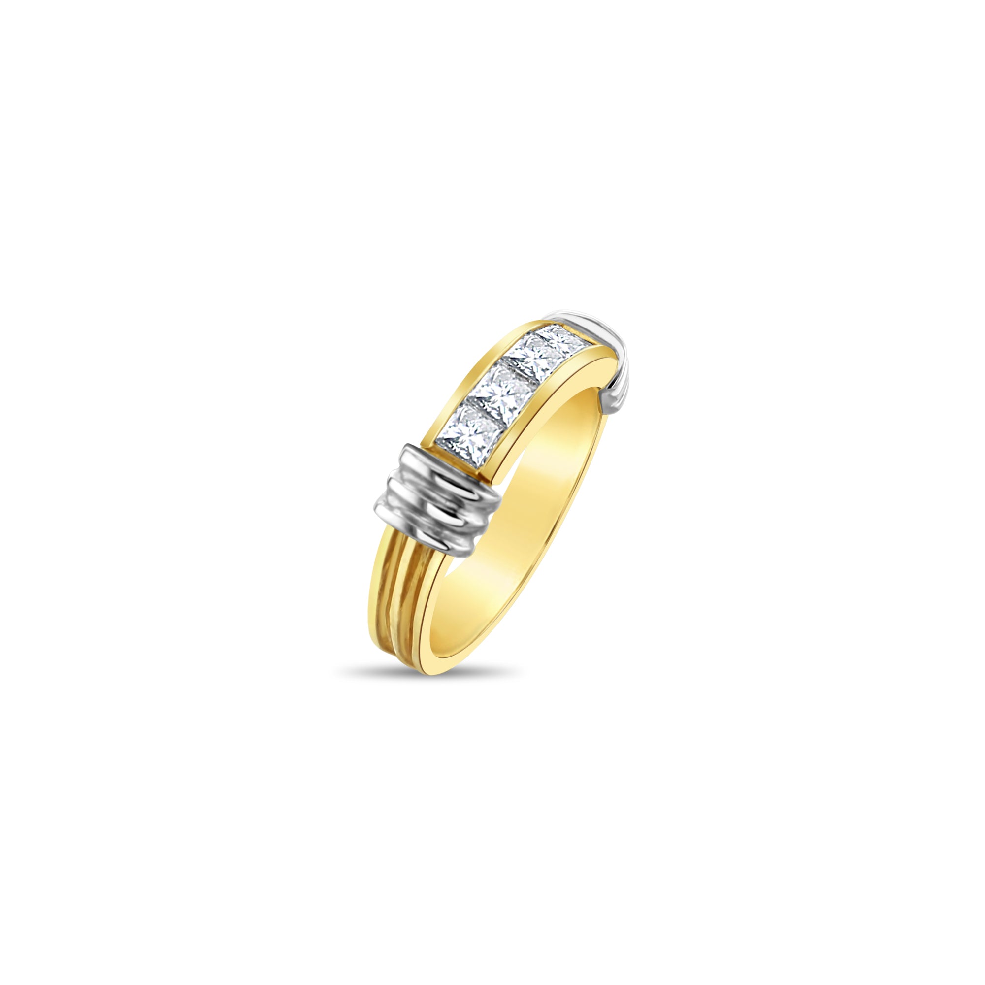 Princess Cut Diamond Wedding Band