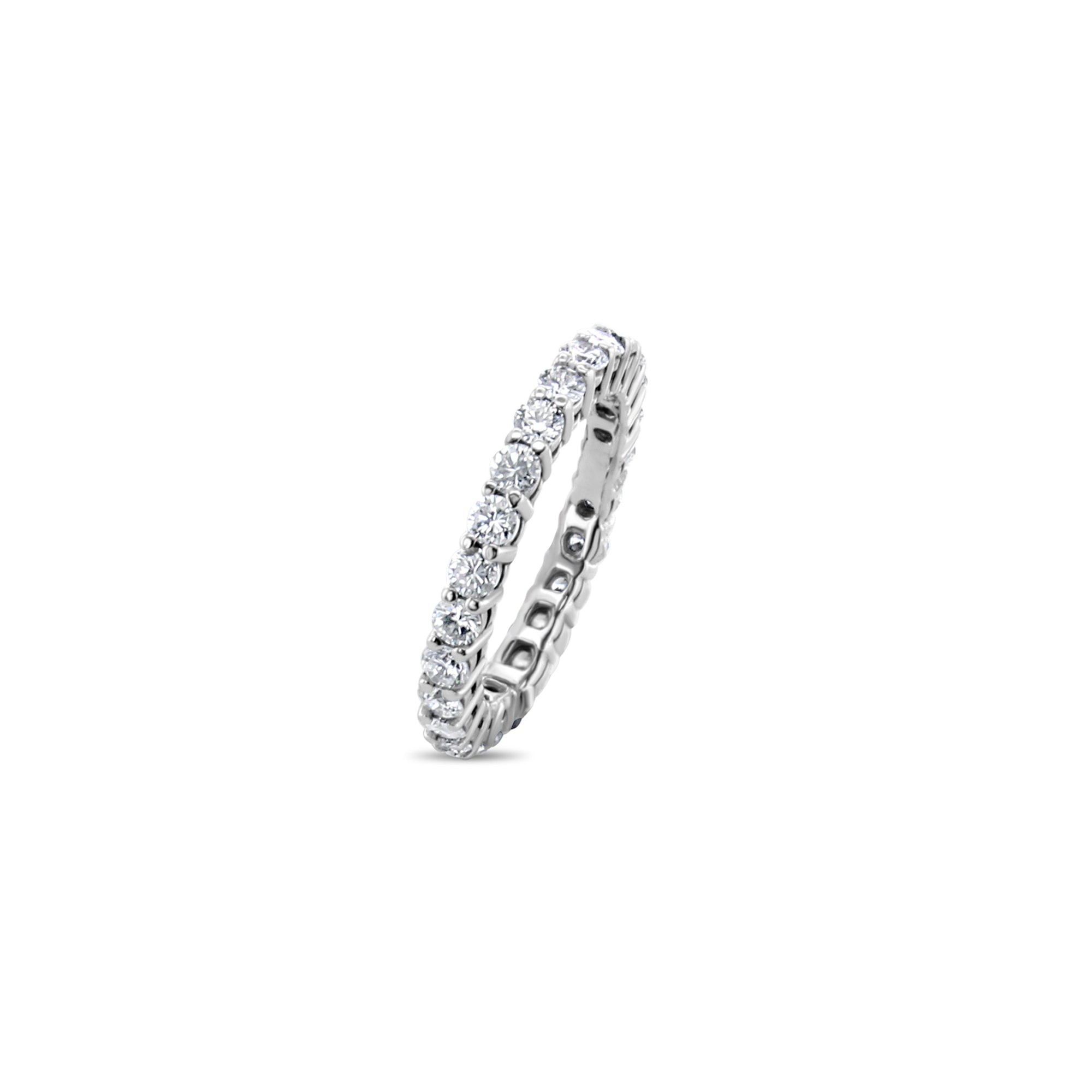 Eternity Diamond Wedding Band 1.48cttw 14k White Gold