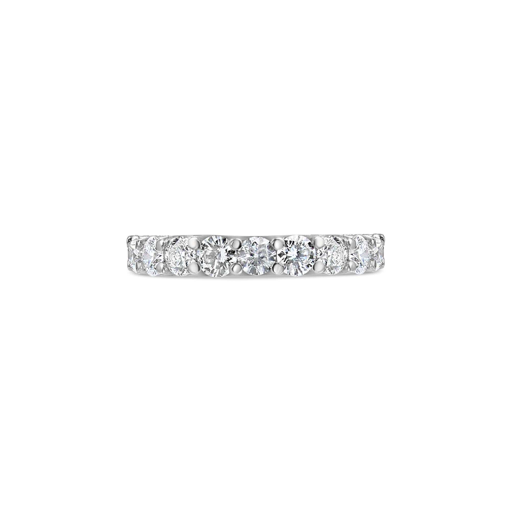 Diamond Eternity Band 14k White Gold