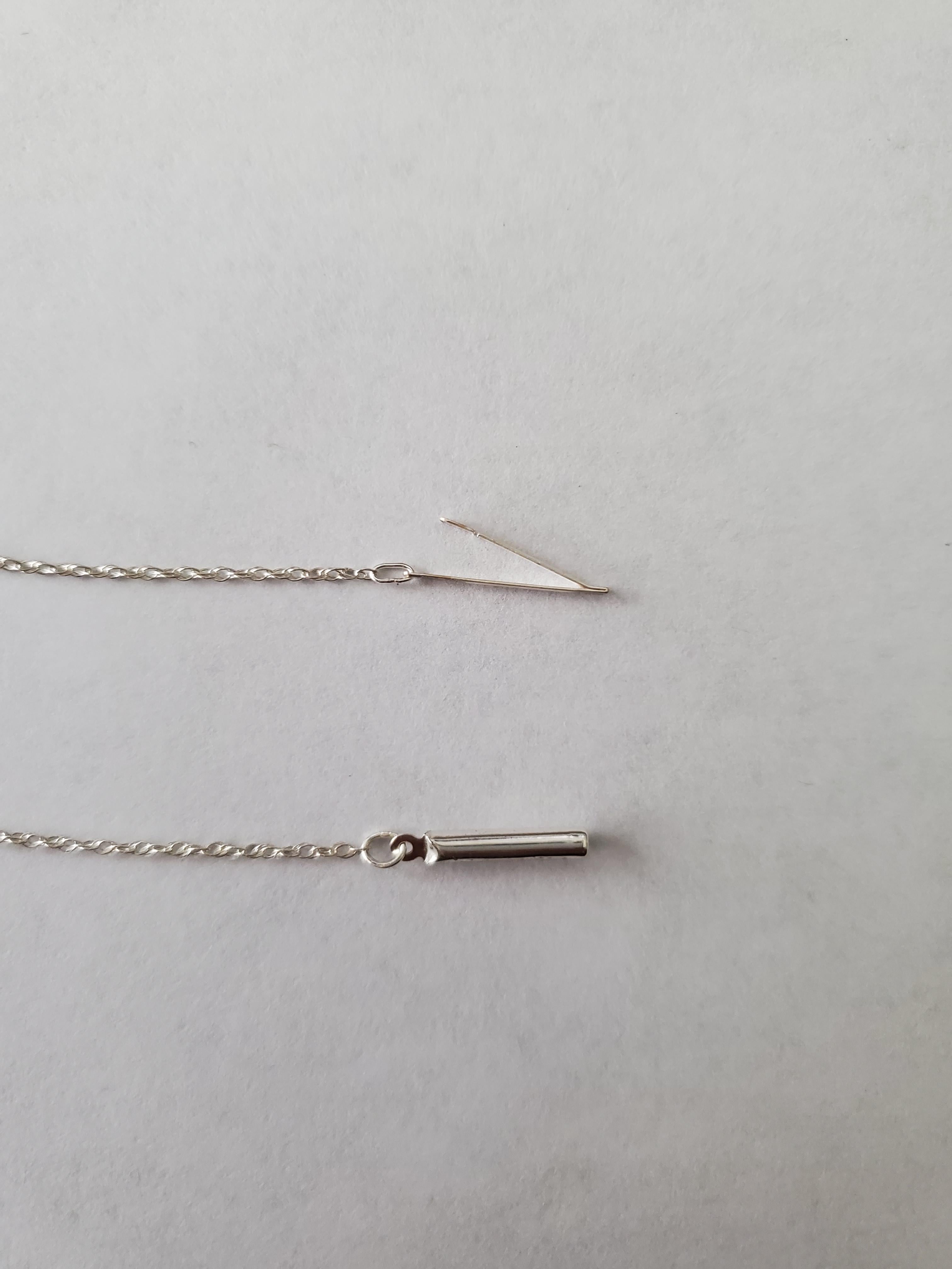 Sterling Silver Add A Bead Chain Threader Necklace - 7" 18" 20" 24" 27"