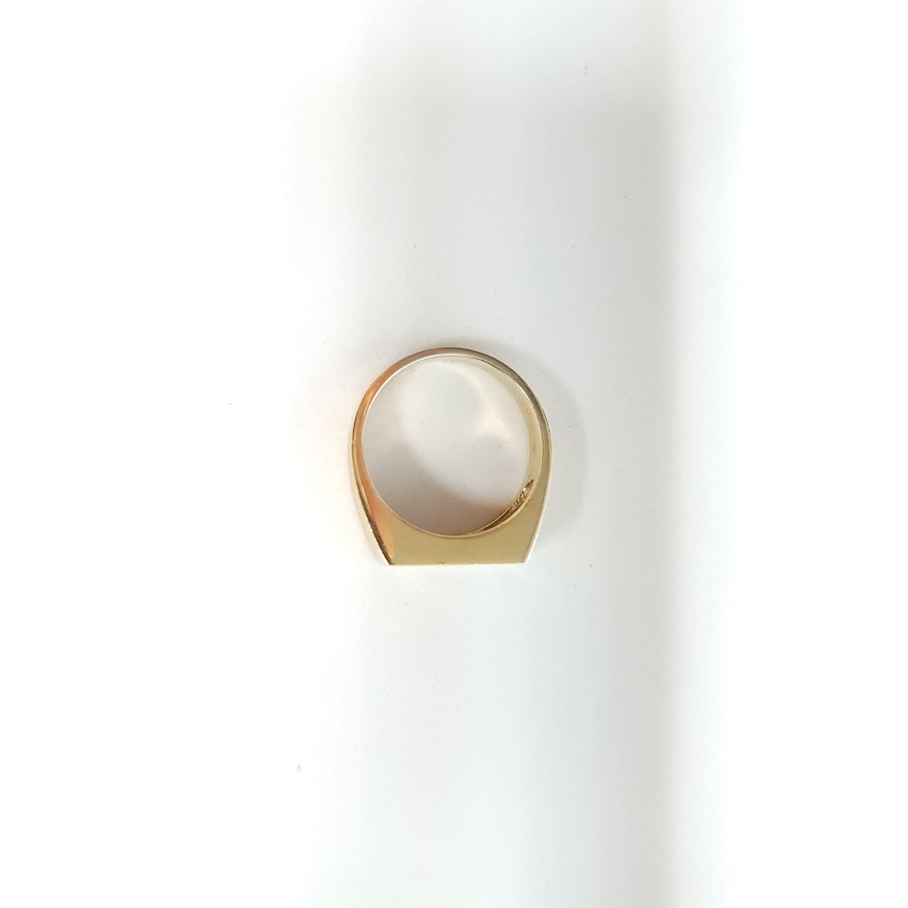 Three Stone Diamond Wedding Band with Brushed Satin Trim