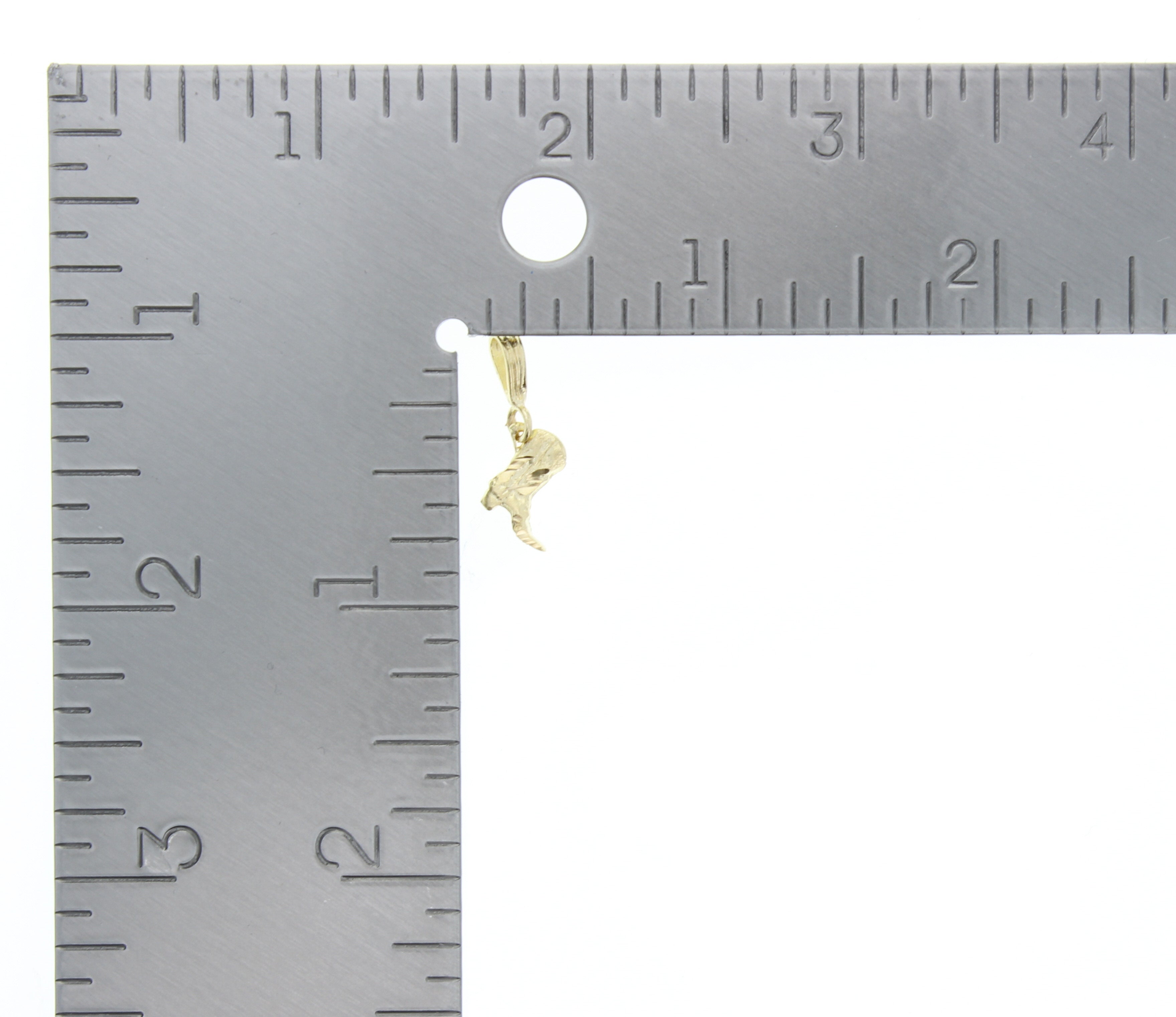 Dainty Tiny Cowboy Boot Charm with Diamond Cuts