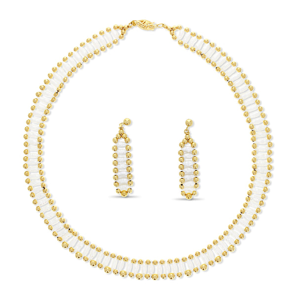 Rice Pearl Necklace 14k Yellow Gold