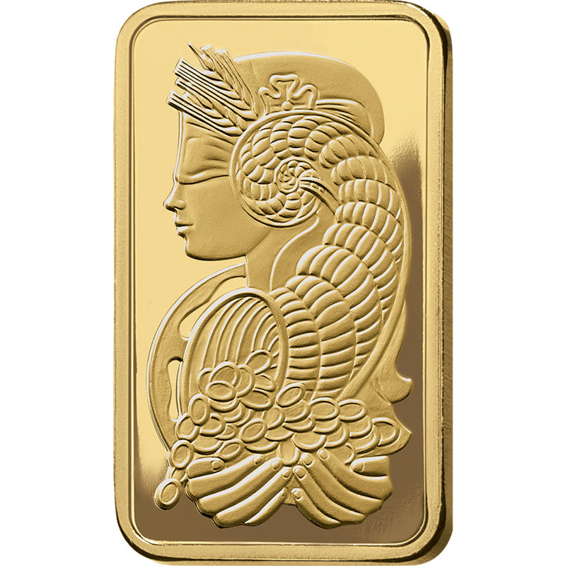 2.5 Gram Credit Suisse Gold Bar with Polished Bezel