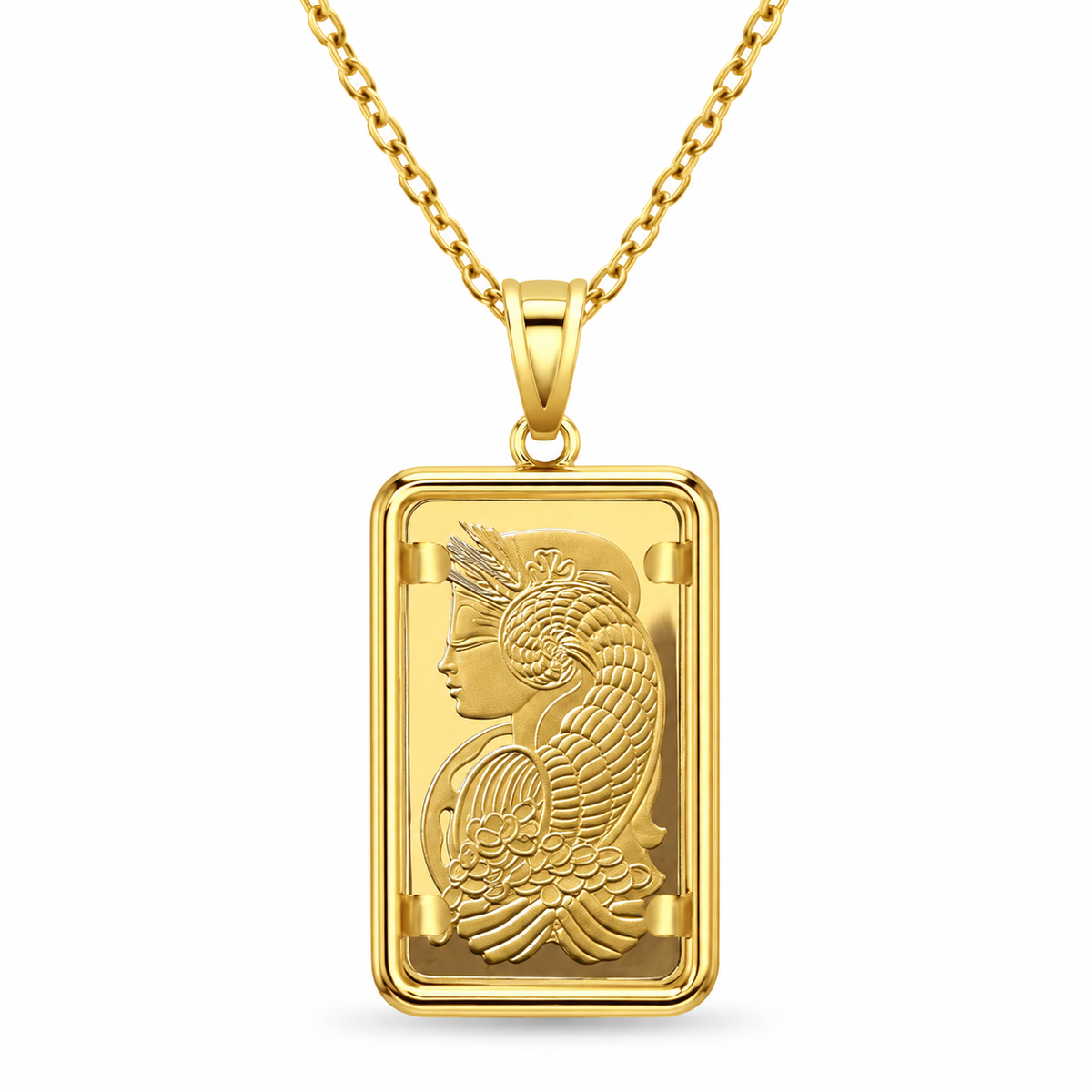 20 Gram Pamp Credit Suisse Gold Bar with Polished Bezel