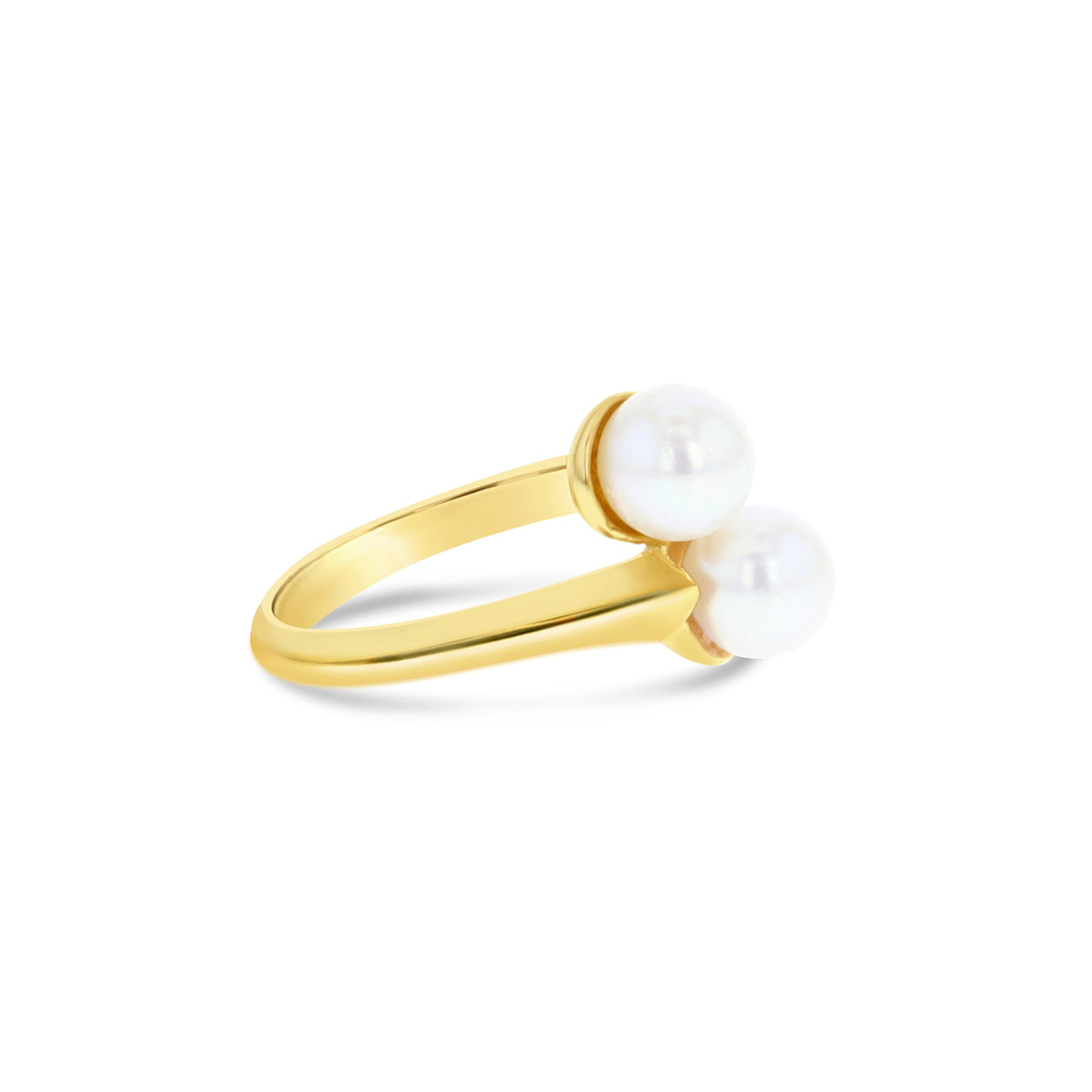 Pearl Cluster Ring 7mm 14k Yellow Ring