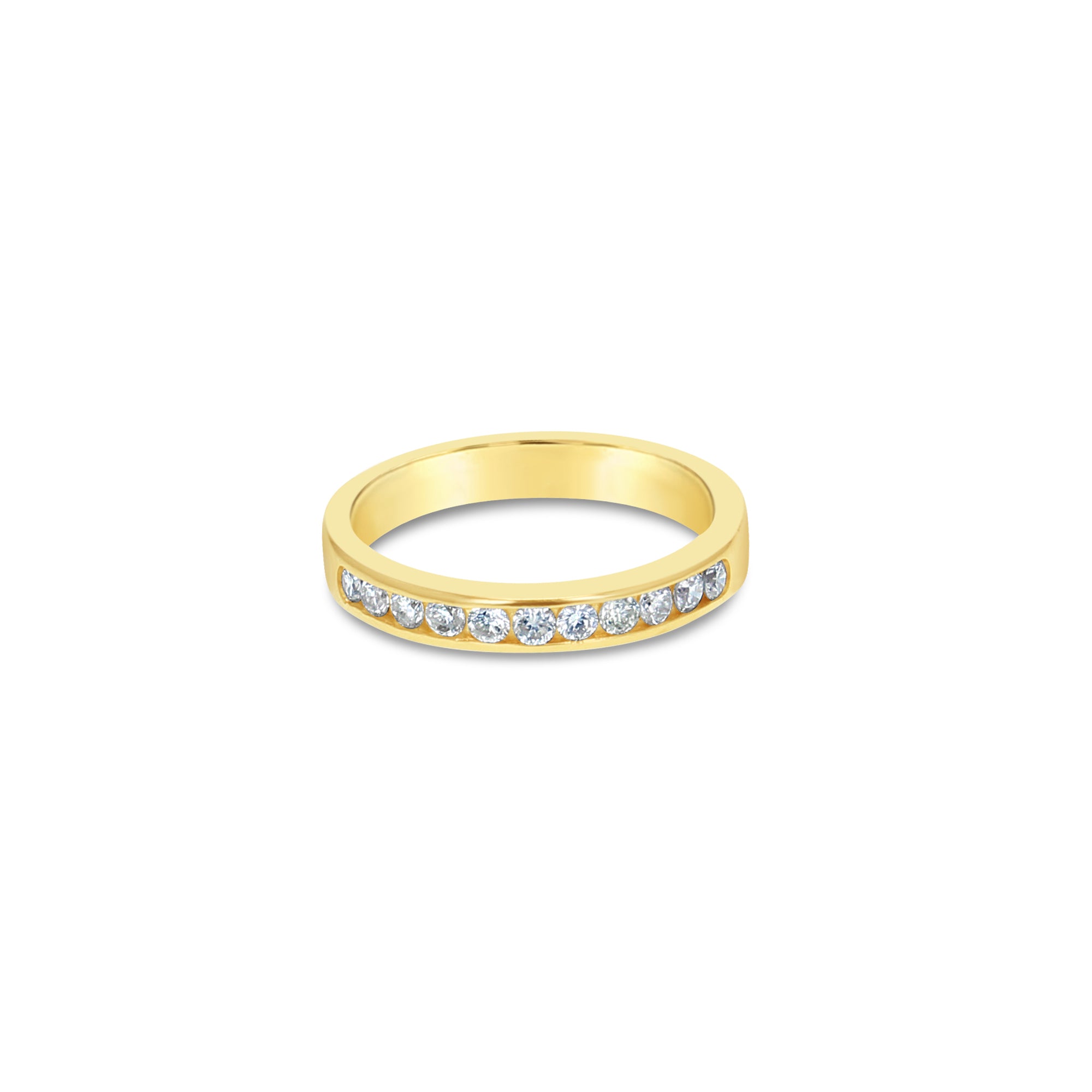 Alliance de mariage avec diamants sertis en canal de 1/3 ct