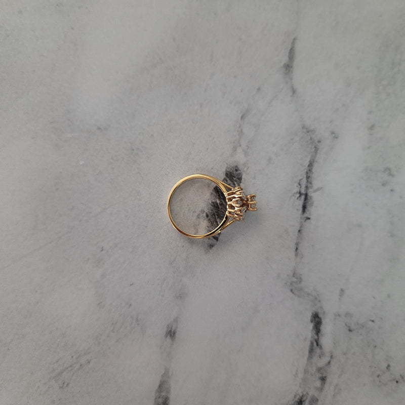 One Carat Diamond Halo Ring