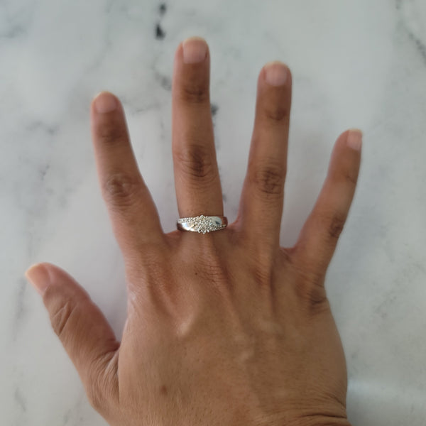 Half Carat Diamond Engagement Ring 14k White Gold