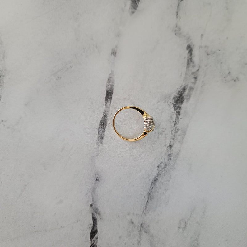 One Third Carat Vintage Diamond Cluster Ring