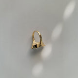 Unique Mother of Pearl Ring 14k Yellow Gold