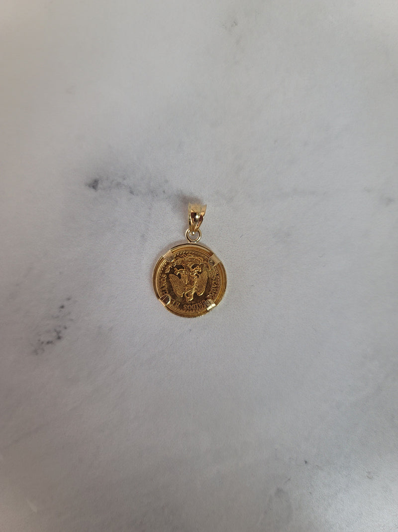 1945 Dos Pesos Mexican Gold Coin Necklace