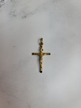Polished Crucifix Cross 14k Yellow Gold
