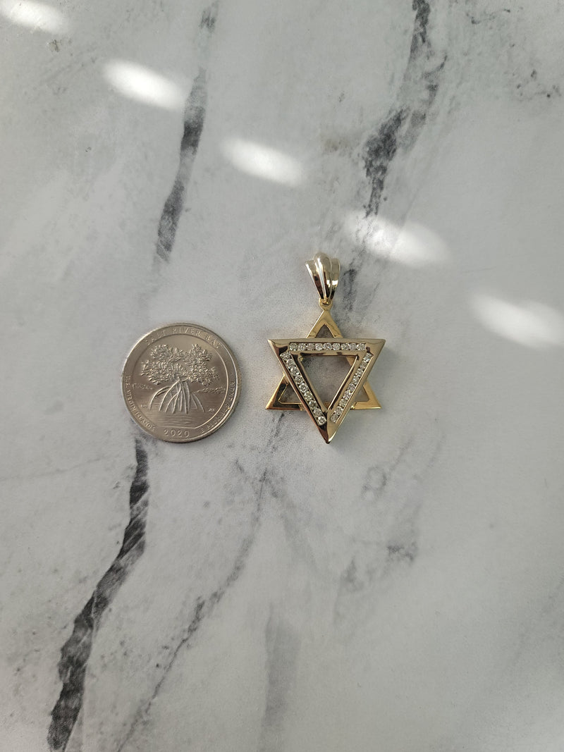 Polished Jewish Star of David Necklace