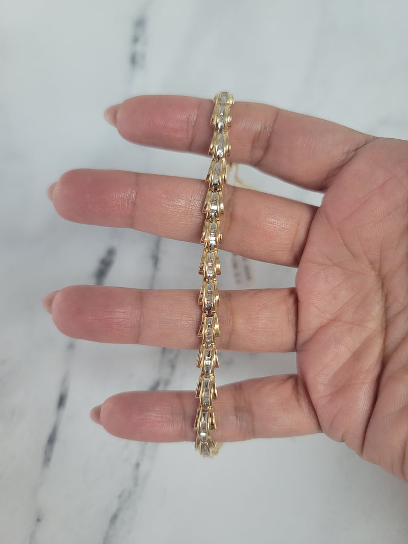 3 Carat Baguette Diamond Tennis Bracelet