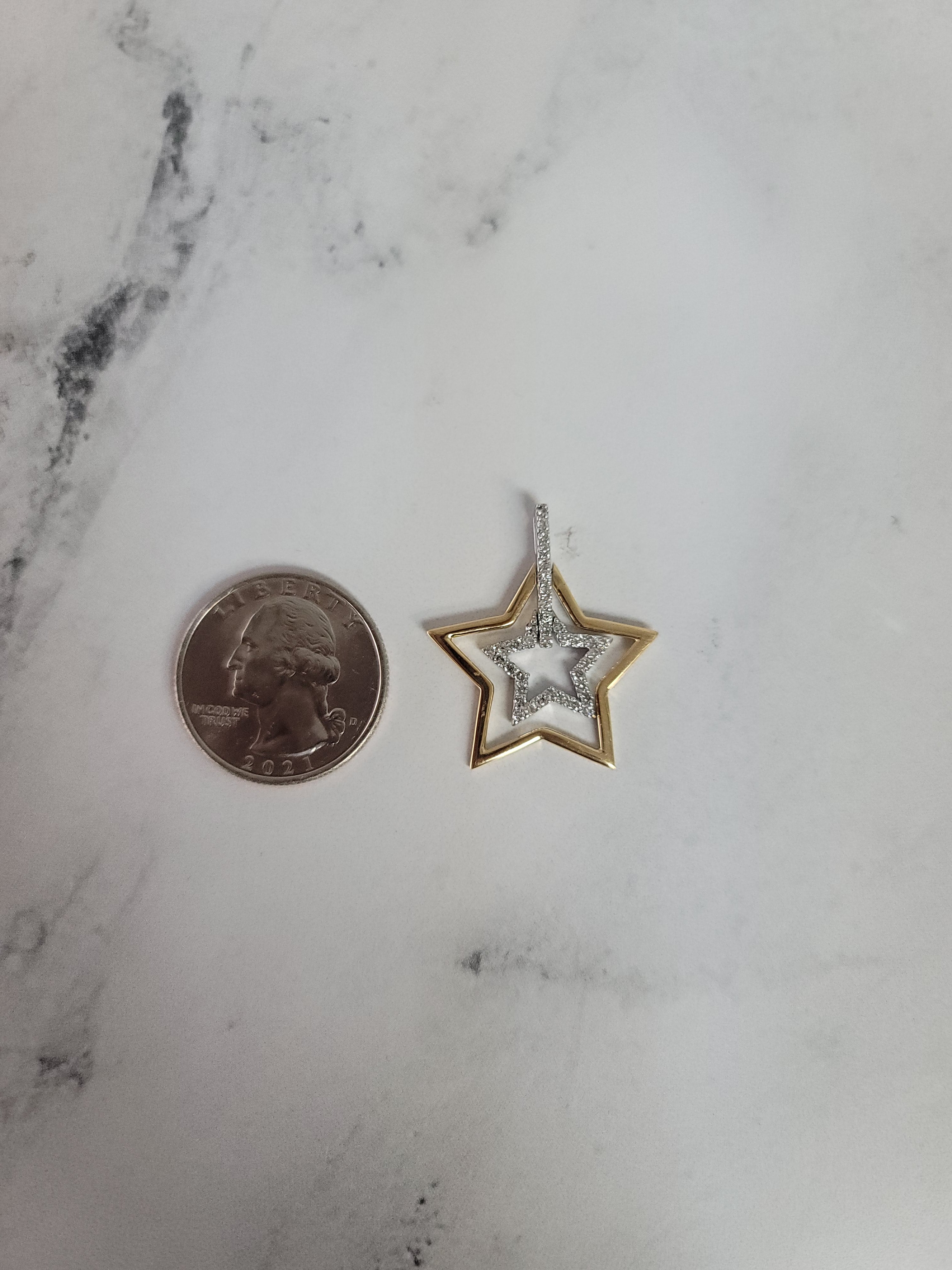 Star Within A Star Diamond Necklace