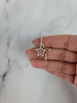 Star Within A Star Diamond Necklace