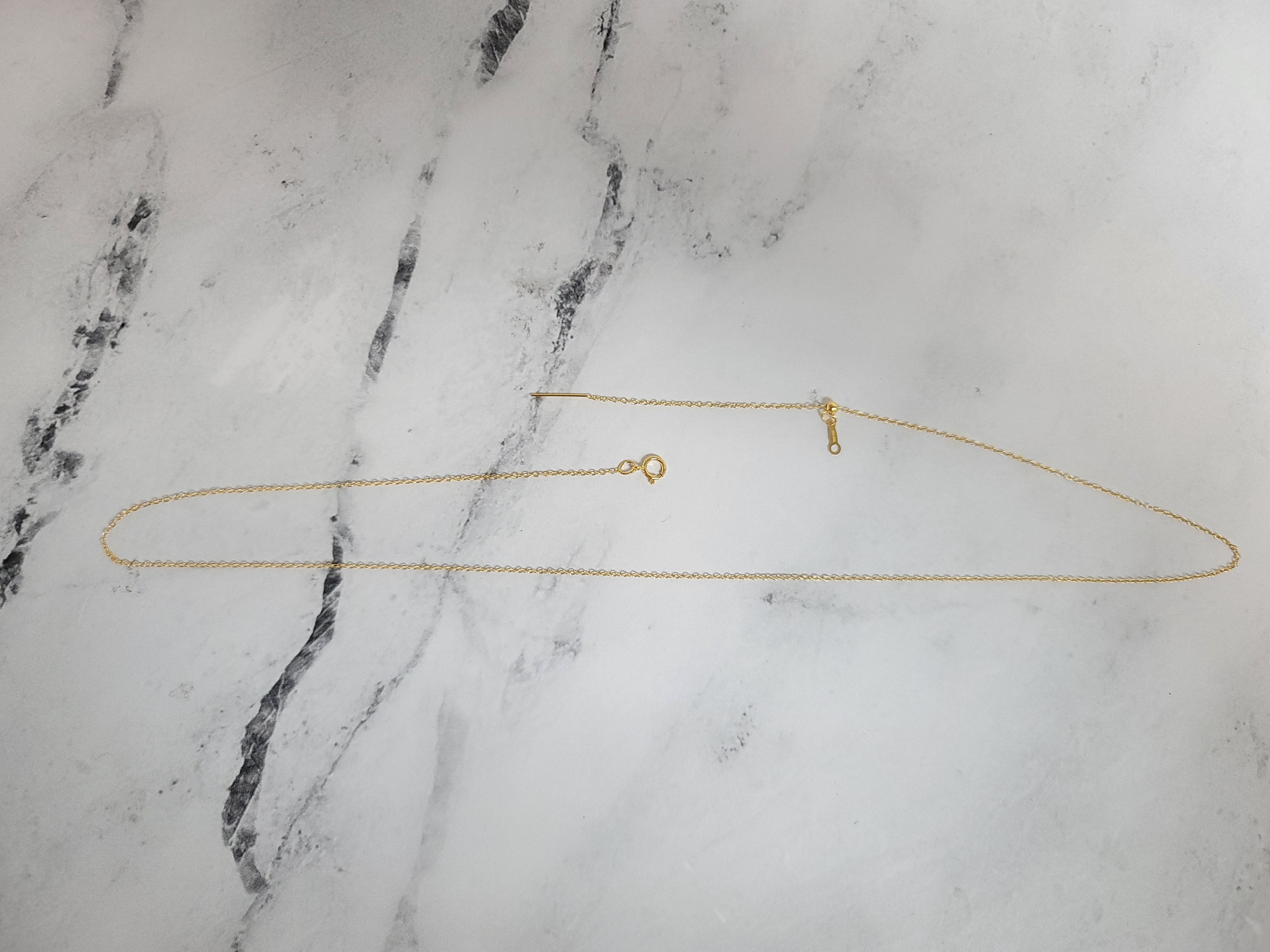 Solid 14k Yellow Gold Add A Bead Threader Chain