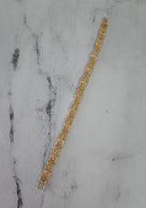 7MM Nugget Tennis Bracelet 14k Yellow Gold
