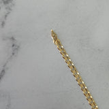 4MM Cuban Link Gold Bracelet 14k Yellow Gold