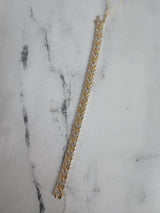 Arrow Style Diamond Polished Bracelet 2.60cttw 14k Yellow Gold